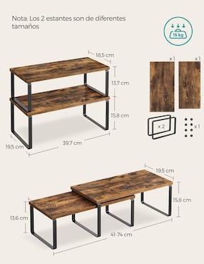 Estante de MDP Songmics Home Bystro MKCS200x01