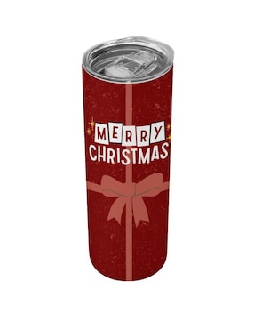 Termo Tink de acero inoxidable Navidad con tapa a presión 520 ml