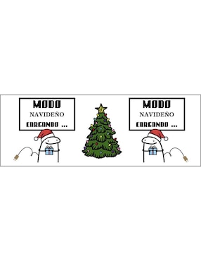 Set termo Tink de acero inoxidable Navidad con tapa a presión 520 ml