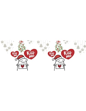 Set termo Tink de acero inoxidable Navidad con tapa a presión 520 ml