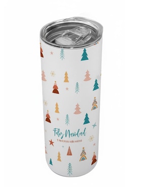 Termo Tink de acero inoxidable Navidad con tapa a presión 520 ml