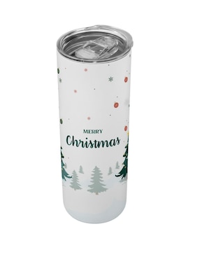 Termo Tink de acero inoxidable Navidad con tapa a presión 520 ml