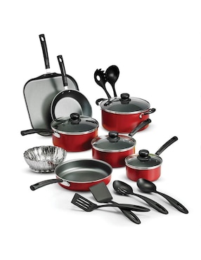 Batería de cocina Tramontina Primaware de aluminio antiadherente sin PFOA 18 piezas