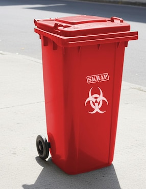 Bote de basura Vanlig Skräp Urbano Ecomóvil 120L de plástico