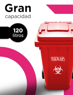 Bote de basura Vanlig Skräp Urbano Ecomóvil 120L de plástico