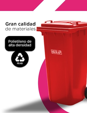 Bote de basura Vanlig Skräp Urbano Ecomóvil 120L de plástico