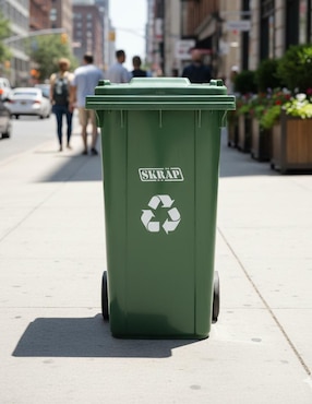 Bote de basura Vanlig Skräp Urbano Ecomóvil 240L de plástico