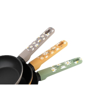Set de sartenes Magefesa Fiore de aluminio forjado 3 piezas