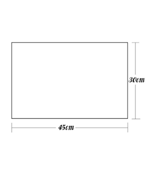 Set mantel individual rectangular de pvc Aquila