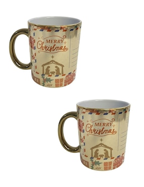 Set de tazas navideñas clásicas Tink 2 piezas
