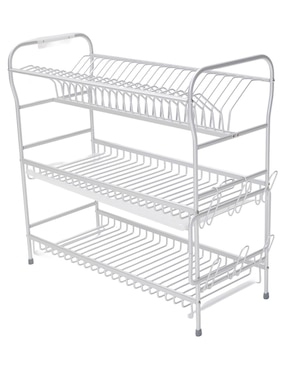 Escurridor de trastes Heuman Brand Blue de aluminio