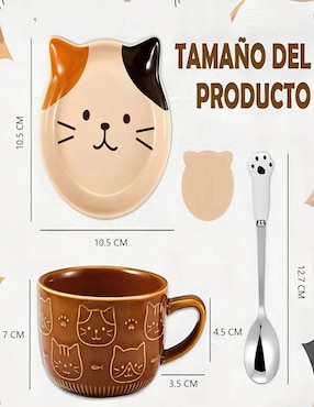 Taza con tapa Belug 3 piezas