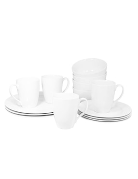 Vajilla cerrada Chefmaker de porcelana para 4 personas