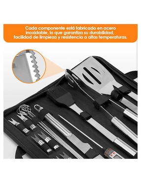 Set utensilios Lab.G de acero inoxidable
