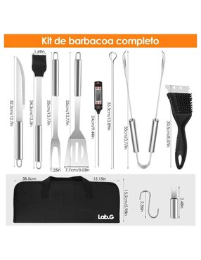 Set utensilios Lab.G de acero inoxidable