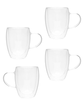 Set de tazas clásicas Chefmaker 4 piezas
