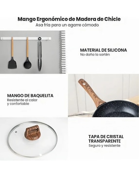 Batería de cocina Lab.G antiadherente combinado 10 piezas