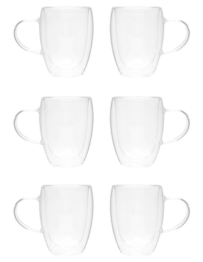 Set de tazas clásicas Chefmaker John Nada 6 piezas