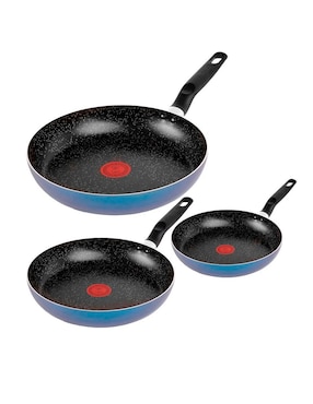 Set de sartenes T-Fal de aluminio 3 piezas