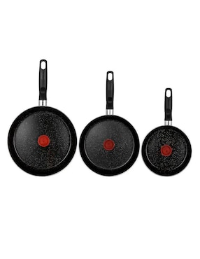Set de sartenes T-Fal de aluminio 3 piezas