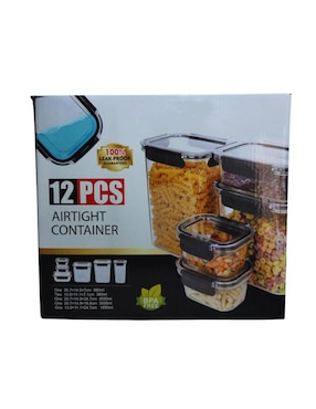 Set contenedores Toymark de plástico 12 piezas