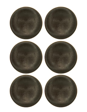 Set platos Kasablanka Mesa de vidrio 6 piezas