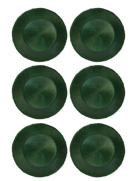 Set platos Kasablanka de vidrio 6 piezas