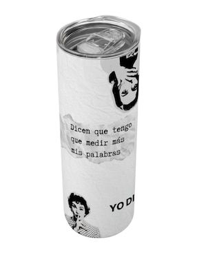 Termo Tink de acero inoxidable con tapa a presión 590 ml