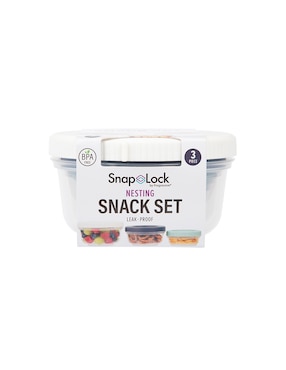 Set contenedores Progressive Snaplock 3 piezas