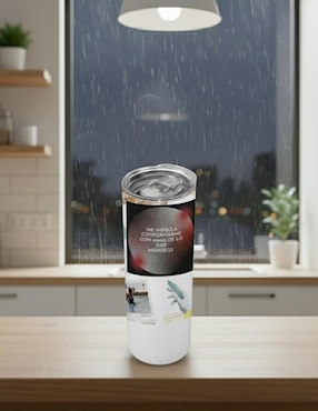 Termo Tink de acero inoxidable con tapa a presión 590 ml