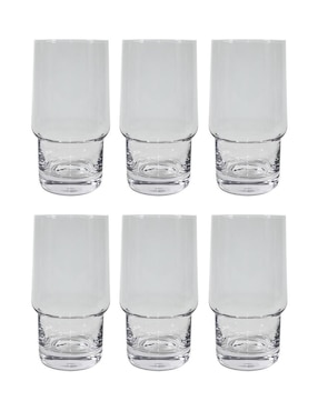 Set de vasos highball Kasablanka de vidrio con 6 piezas