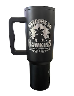 Termo Termomania de acero inoxidable Stranger Things con tapa rosca 1.2 L