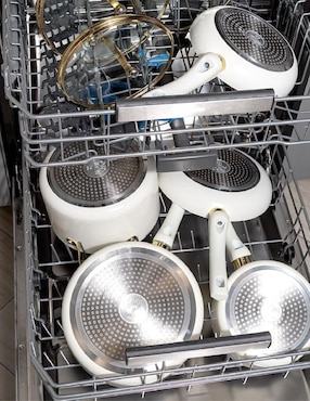 Batería de cocina Paris Hilton de aluminio antiadherente sin PFOA 12 piezas