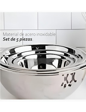 Set bowl Xtellar 5 piezas de acero inoxidable