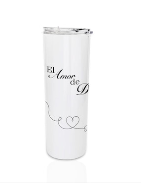 Set termo Tink de acero inoxidable con tapa a presión 590 ml