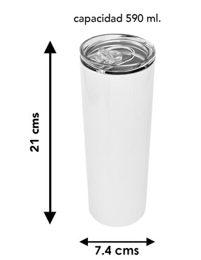 Set termo Tink de acero inoxidable con tapa a presión 590 ml