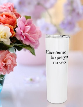Set termo Tink de acero inoxidable con tapa a presión 590 ml