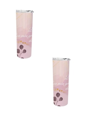 Set termo Tink de acero inoxidable con tapa a presión 590 ml