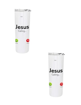 Set termo Tink de acero inoxidable con tapa a presión 590 ml