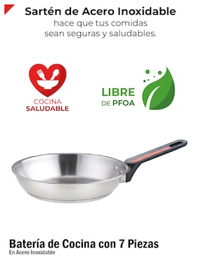 Batería de cocina Bogner de acero inoxidable 7 piezas