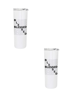 Set termo Tink de acero inoxidable con tapa a presión 590 ml