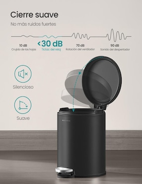 Bote de basura Songmics Home de acero
