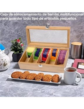Contenedor de té Xtellar de bambú