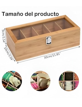 Contenedor de té Xtellar de bambú