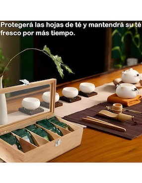 Contenedor de té Xtellar de bambú
