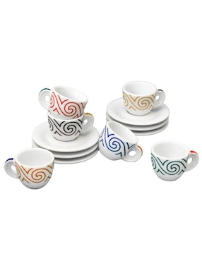 Set de tazas espresso Ancap Evolution 12 piezas