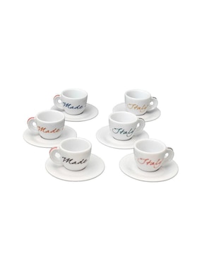 Set de tazas espresso Ancap Made In Italy 12 piezas