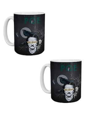 Set de tazas americana Tink Edgar Allan Poe 2 piezas