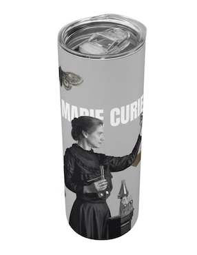 Termo Tink de acero inoxidable Marie Curie con tapa a presión 590 ml