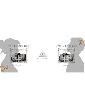 Set termo Tink Jane Austen con tapa a presión 590 ml